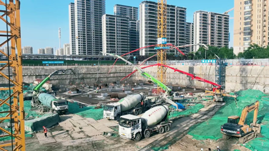 31小時(shí)，7000方！特固德商砼圓滿完成中建二局跨國(guó)區(qū)域總部集聚區(qū)項(xiàng)目1#樓筏板混凝土供應(yīng)任務(wù)